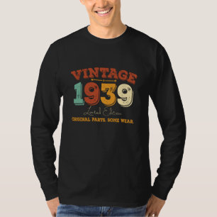 Grappig 86 jaar oud 1939  86ste verjaardagscadeau t-shirt