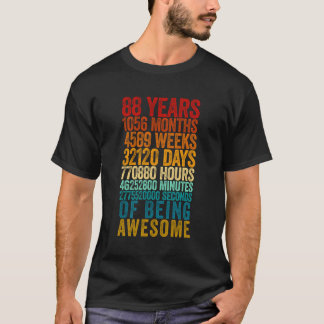 Grappig 88e Verjaardag Shirt Oude Meter Grappig 88
