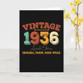 Grappig 89 jaar oud 1936  89ste verjaardag cadeau kaart (Gele Bloem)