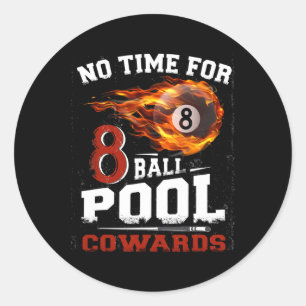 Grappig 8 Ball Pool Biljart Speler Quote Team Leag Ronde Sticker