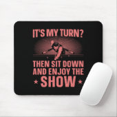 Grappig 8 Ball Pool Design voor mannen Vrouwen Poo Muismat (Met muis)