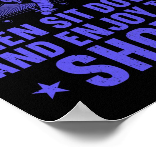 Grappig 8 Ball Pool Design voor mannen Vrouwen Poo Poster (Hoek)