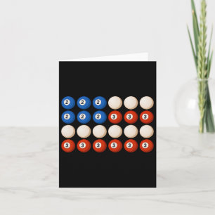 Grappig 8-ball USA Flag Retro Patriottische Pool B Kaart