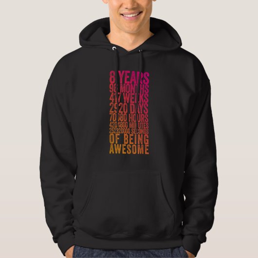 Grappig 8e Verjaardag Shirt Oude Meter Grappig 8 J (Voorkant)