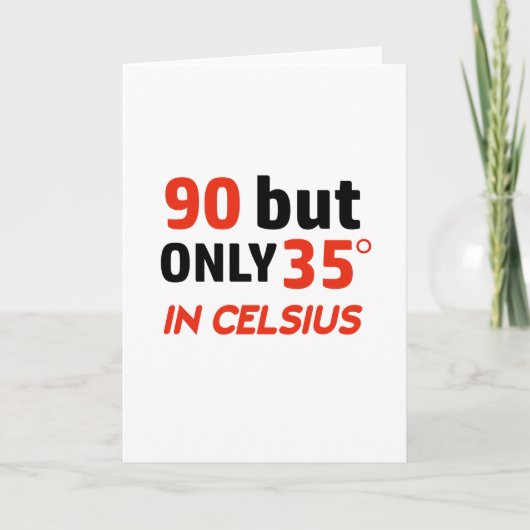 Grappig 90ste verjaardagsontwerp kaart (Voorkant)