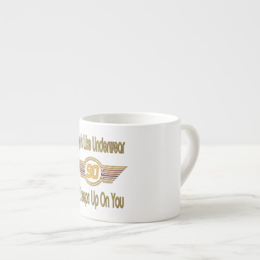 Grappig 90th Birthday Gifts. Leeftijd is als onder Espresso Kop (Voorkant rechts)