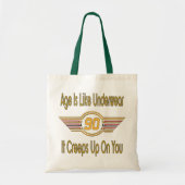 Grappig 90th Birthday Gifts. Leeftijd is als onder Tote Bag (Voorkant)