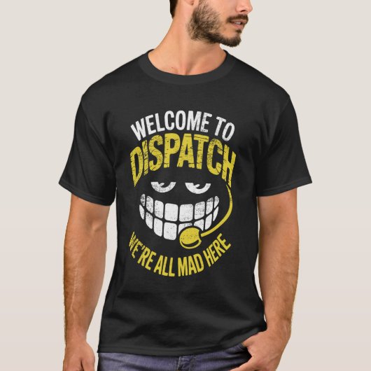 Grappig 911 Nooddispatch Team Eerste Hulpverlener T-shirt (Voorkant)