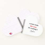 Grappig "98% moe, 2% verplettert het notitieboek (Binnen)