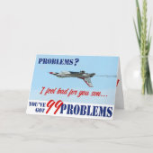 Grappig 99 Problemen Air Force Basistraining Kaart (Voorkant)