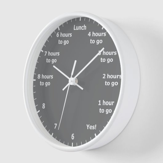 Grappig 9 tot 5 Werkuur Aftellen Grijs Kantoor (Hoek)