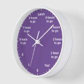 Grappig 9 tot 5 Werkuur Aftellen Paarse Kantoor (Hoek)