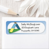 Grappig A-Lijst Corgi Agility Etiket (Insitu)