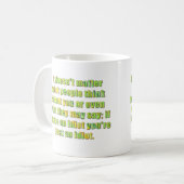 grappig aan beide zijden koffiemok (Voorkant links)