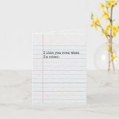 Grappig aan je denken nuchter drinken, Gelinieerd  Kaart (Gele Bloem)