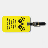 grappig aangepast bagagelabel (Voorkant horizontaal)