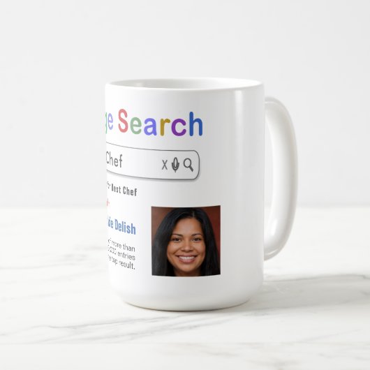 Grappig Aangepast Beste Chef Zoeken Gift Mok (Voorkant rechts)