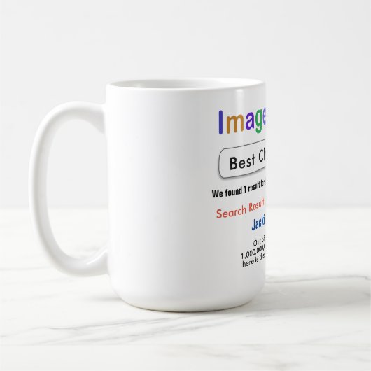 Grappig Aangepast Beste Chef Zoeken Gift Mok (Links)