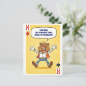 Grappig aangepast Briefkaart - zeg iets wilds (Staand voorkant)