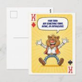 Grappig aangepast Briefkaart - zeg iets wilds (Voorkant / Achterkant)