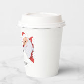 Grappig aangepast elk beroep Kerstmis Papieren Bekers (Links)