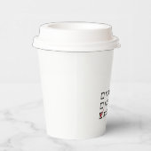 Grappig aangepast elk beroep Kerstmis Papieren Bekers (Rechts)