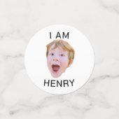 Grappig Aangepast Gezicht Confetti Verjaardagsfees (Kleine voorkant)