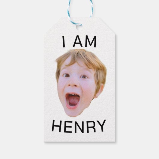 Grappig Aangepast Gezicht Labels Verjaardagsfeest Cadeaulabel (Achterkant)