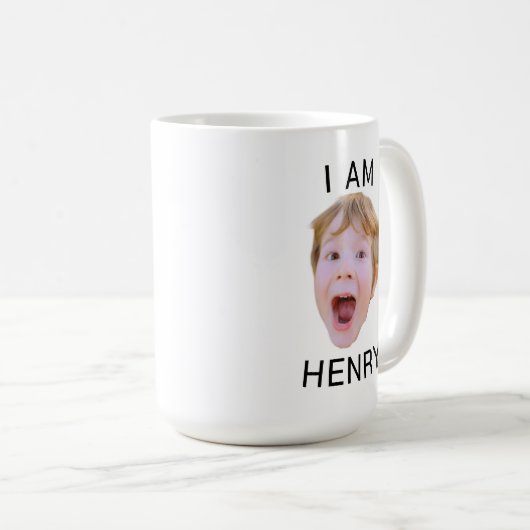 Grappig Aangepast Gezicht Mok Verjaardagsfeest Mat (Voorkant rechts)