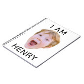 Grappig Aangepast Gezicht Notitieboek Verjaardagsf (Linkerzijde)