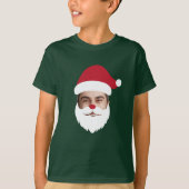 Grappig Aangepast Gezicht Swap Kerstman Kerstmis T-shirt (Voorkant)