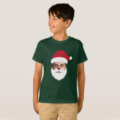 Grappig Aangepast Gezicht Swap Kerstman Kerstmis T-shirt (Voorkant volledig)