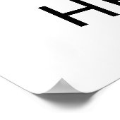 Grappig aangepast gezicht | Verjaardagsfeest Match Poster (Hoek)