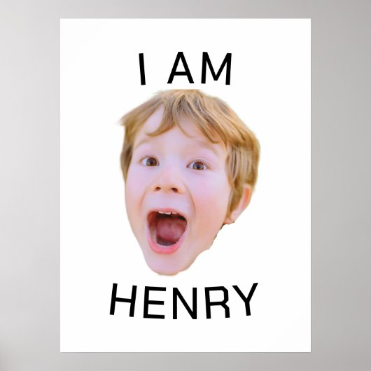 Grappig aangepast gezicht | Verjaardagsfeest Match Poster (Voorkant)