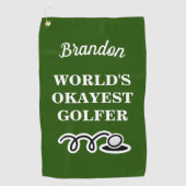 Grappig aangepast golfhanddoek voor de okayest gol (Voorkant)