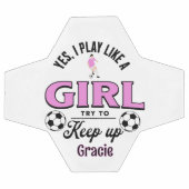 Grappig aangepast 'Ja, ik speel als een meisje' ci Voetbal (Enkel)