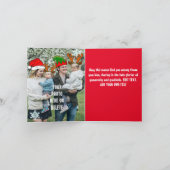 Grappig aangepast kerstfeest. Foto van petten in e (Binnen)