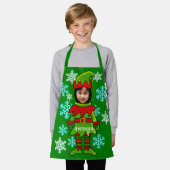 Grappig aangepast kerstfeest, speciaal Elf-kostume Schort (Gedragen)