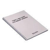 Grappig Aangepast Notitieboek voor Collega / Stude (Rechterzijde)