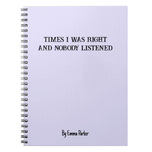 Grappig Aangepast Notitieboek voor Collega / Stude (Voorkant)