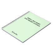 Grappig Aangepast Notitieboek voor Collega / Stude (Linkerzijde)