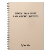 Grappig Aangepast Notitieboek voor Collega / Stude (Voorkant)