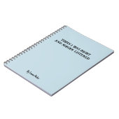 Grappig Aangepast Notitieboek voor Collega / Stude (Linkerzijde)