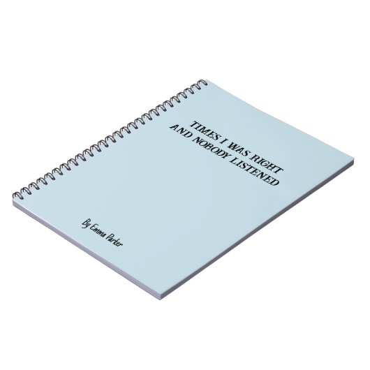 Grappig Aangepast Notitieboek voor Collega / Stude (Linkerzijde)