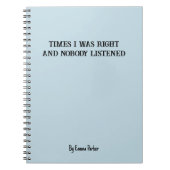 Grappig Aangepast Notitieboek voor Collega / Stude (Voorkant)