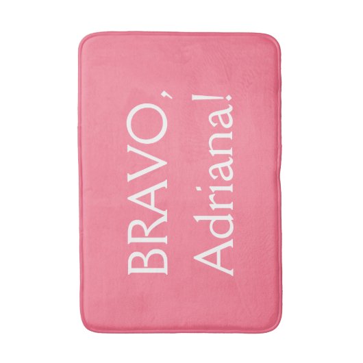 Grappig aangepast tekst en kleurbadmat badmat (Voorkant Verticaal)