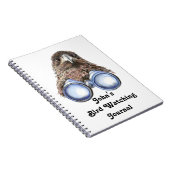 Grappig Aangepast Vogel Kijken Dagboek voor Vogela Notitieboek (Rechterzijde)