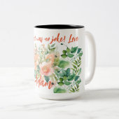 Grappig Aangepaste Bloemen Mam Mok Gift (Voorkant rechts)