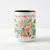 Grappig Aangepaste Bloemen Mam Mok Gift (Center)