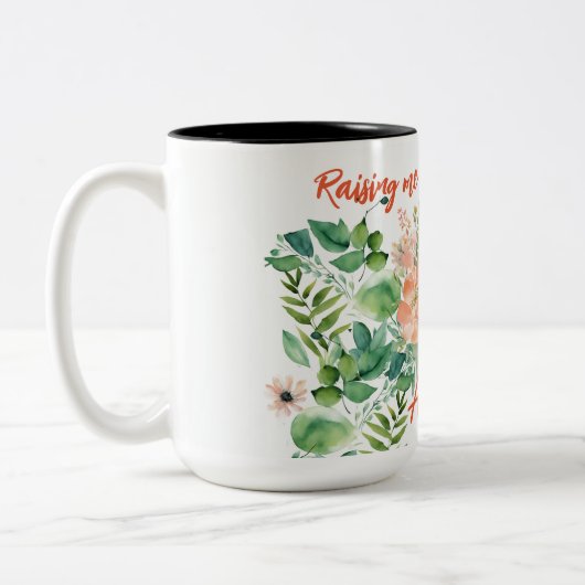 Grappig Aangepaste Bloemen Mam Mok Gift (Links)